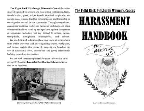 Harassment Handbook Fight Back Pittsburgh