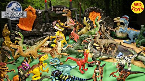 New 36 Velociraptors Dinosaur Toys Giant Surprise Box Raptor Jurassic World Jurassic Park