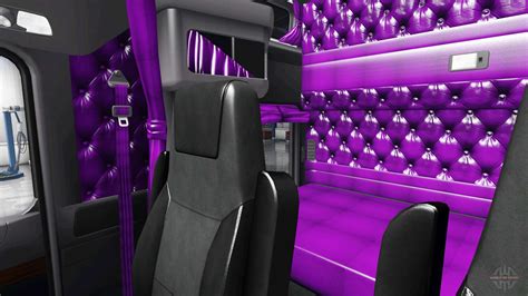 Púrpura Interior Kenworth W900 Para American Truck Simulator