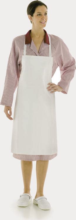 tablier de cuisine plastifié blanc femme tb14 tablier vêtements de cuisine professionnel