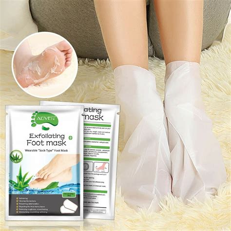 3 Pairs Exfoliating Foot Mask For Dry Dead Skin Callus For Men And Women Aloe