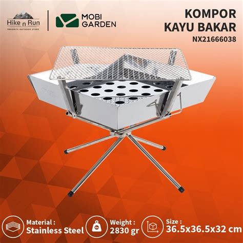 Jual Kompor Kayu Bakar Mobi Graden NX21666038 Stainless Fire Grill Di Lapak Hike N Run Official