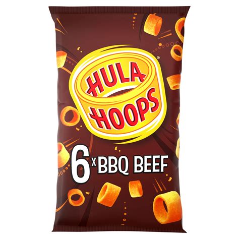 Hula Hoops Bbq Beef Multipack Crisps 6 Pack Multipack Crisps