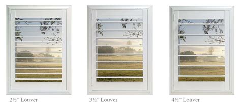 We have a very experienced team that will offer you valuable advice on the most suitable options for your windows. Louver Sizes - Orange County Shutters.