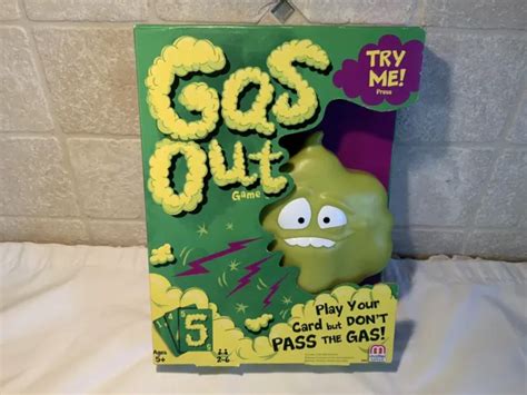 Mattel Gas Out Game Play Your Card But Dont Pass The Gas Ages 5