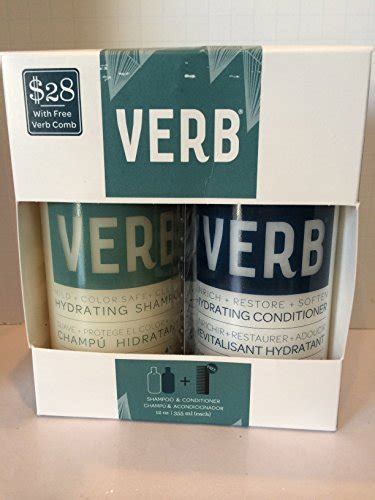 Verb Color Safe Hydrating Shampoo And Restore Conditioner And Comb T Set