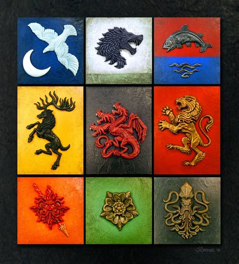 Beautiful Game Of Thrones House Sigil Sculptures