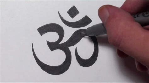 How To Draw An Om Symbol Youtube