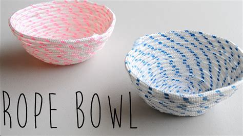 Rope Diy How To Make Rope Bowl No Sew Easy Ali Coultas Youtube