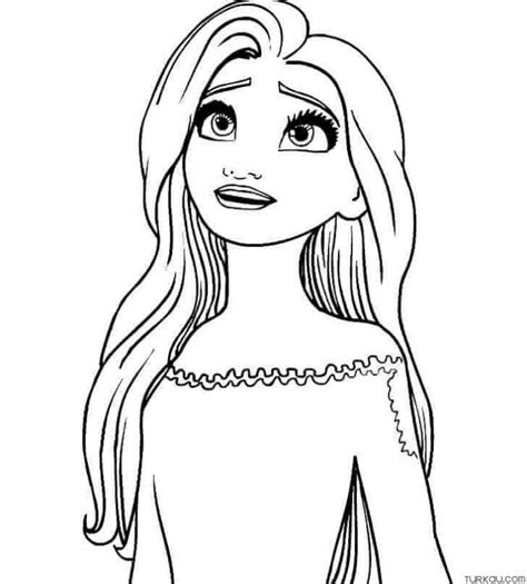 Elsa Coloring Pages For Girls Turkau