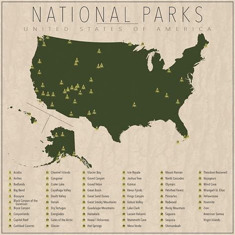 United States National Parks Prints Redbubble