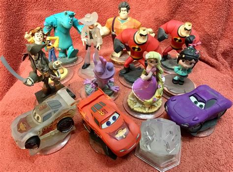 Xbox 360 Disney Xfinity Game Pieces And Charactersfigures Lot Cars