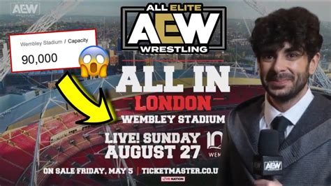 TONY KHAN ANNOUNCES HUGE AEW UK SHOW ALL IN AEW NEWS YouTube