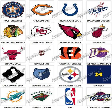 Sports Logos Quiz Level 3 Answers Apps Answers Net