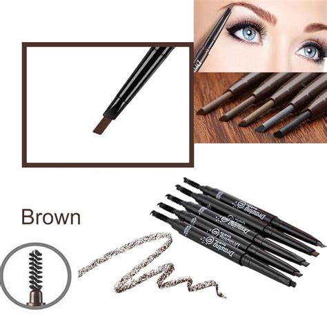 Buy Natural Double Head Automatic Rotating Eyebrow Pencil Waterproof