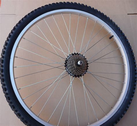 26 Complete Rear Alloy Mountain Bike Wheel 7 Speed Shimano And Tyre