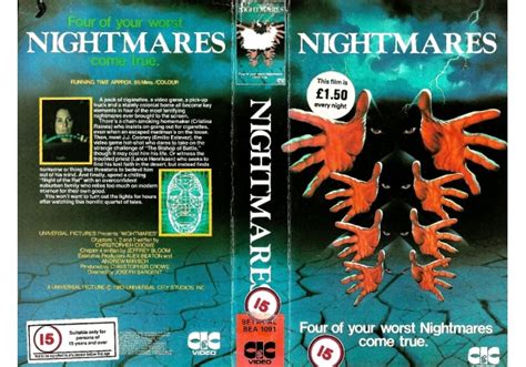 Nightmares 1983 On Cic Video United Kingdom Betamax Vhs Videotape