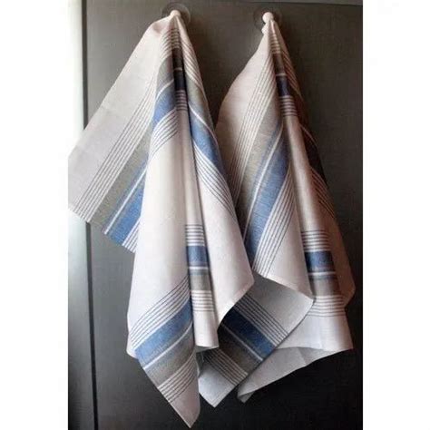 Strips White Cotton Kitchen Towel 200 Gsm Size 45 X 65 Cm At Rs 50piece In Karur