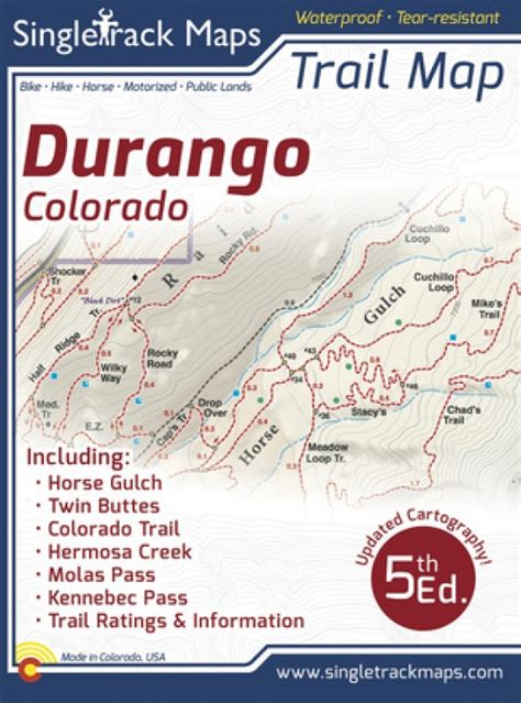 Durango Trails Map 5th Edition Trailforks