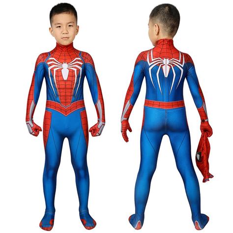 Spiderman Spider Man Halloween Cosplay Costume Jumpsuit Hooded Playsuit