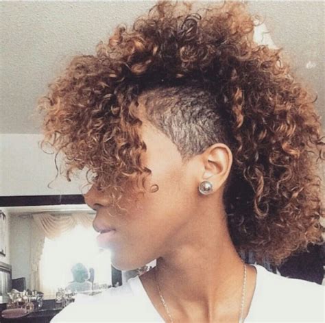 Shaved Sides Curly Weaves Wavy Haircut