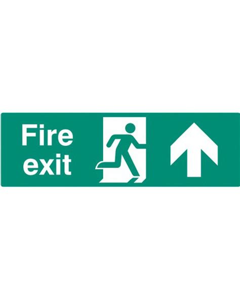 Fire Exit Up Sign From Aspli Safety