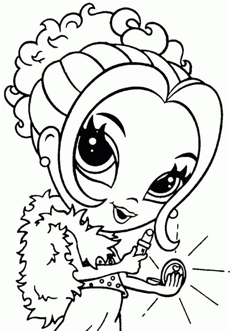 Girly Coloring Pages Printable Clip Art Library