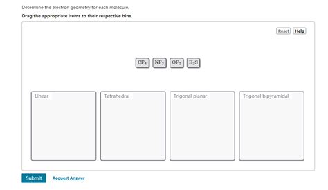 Solved: Determine The Electron Geometry For Each Molecule ...