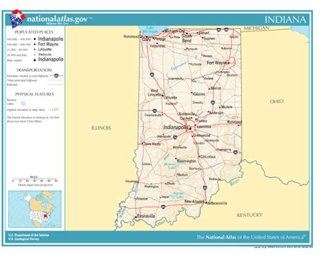 Map Of Indiana Rivers And Lakes