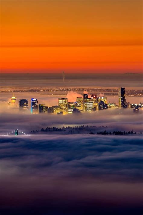 Foggy Sunrise Vancouver Canada By Alexis Birkill On 500px Quebec