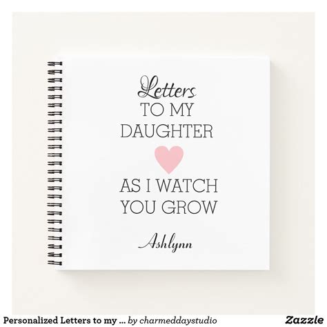 Letters To My Daughter Journal Zazzle Letter To My Daughter