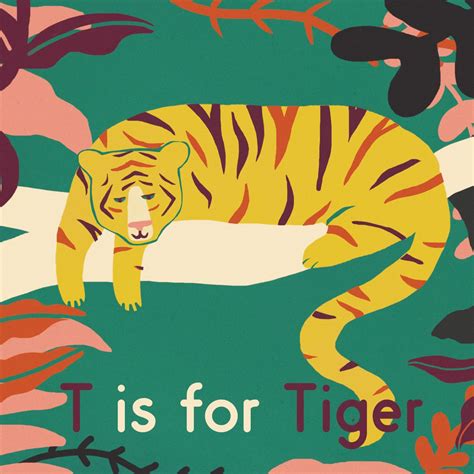 Ive Added Lots Of My Alphabet Prints To My Etsy Shop Tiger