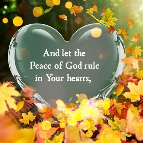 And Let The Peace Of God Rule In Your Hearts To Which Also You Were