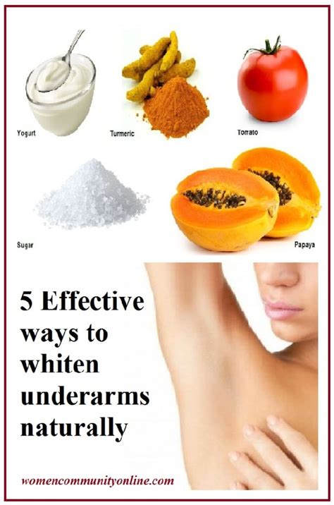 5 Effective Ways To Whiten Underarms Naturally Women Community Online