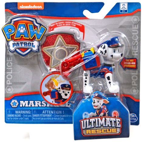 Paw Patrol Ultimate Rescue Marshall Exclusive Figure Badge Spin Master