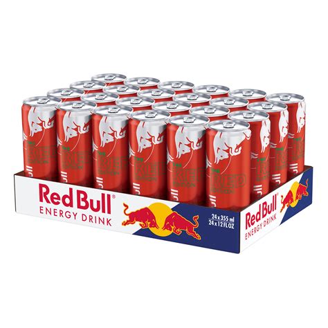Buy Red Bull Energy Drink The Red Edition Watermelon 12 Fl Oz 24 Pack Online At Lowest