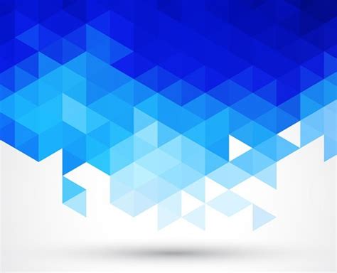 Free Blue Abstract Triangles Background Vector Titanui