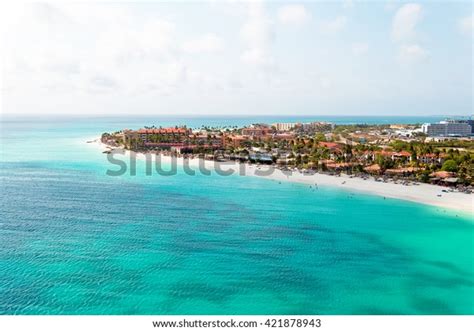 Aerial Manchebo Beach On Aruba Island Stock Photo 421878943 Shutterstock