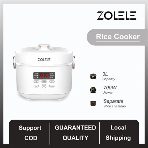 Zolele Low Sugar Rice Cooker ZB500 3L Smart Rice Cooker Multifunctional