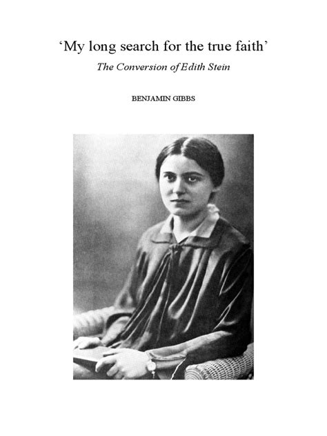 The Passion Of Edith Stein Pdf Edmund Husserl Phenomenology