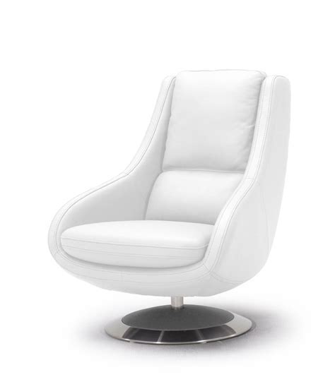 Sink into a timelessly luxe leather armchair. Divani Casa Ventura Modern White Leather Accent Chair