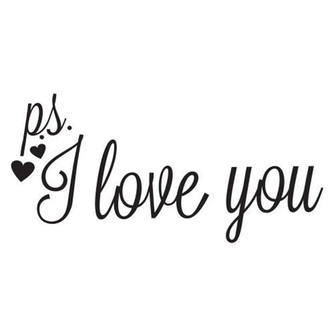 Ps I Love You Wall Art Decal Home Decor Famous And Inspirational