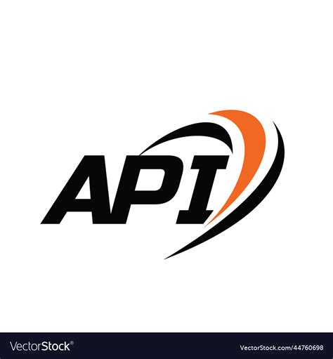 Api Monogram Logo Royalty Free Vector Image Vectorstock