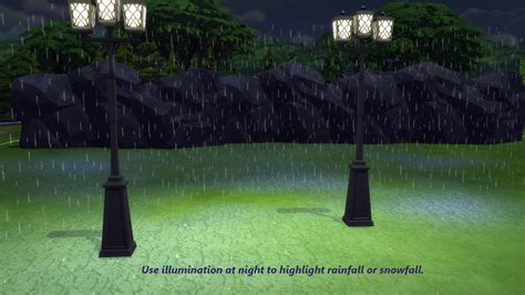Sims 4 Ccs The Best Animated Rain And Snow By Snowhaze