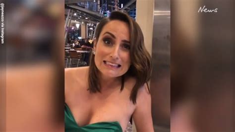 Channel Reporter Jayne Azzopardi Gets Dress Caught In Escalator