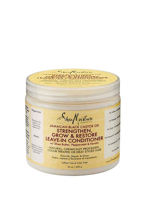 According to a study by doing so, they reconstruct the hair's protective layer. Shea moisture Jamaican Black castor oil leave in ...