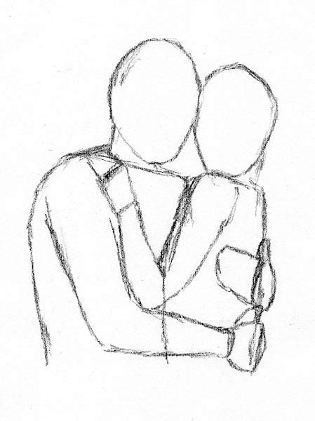 Draw People Hugging With These Four Easy Methods Let S Draw Today