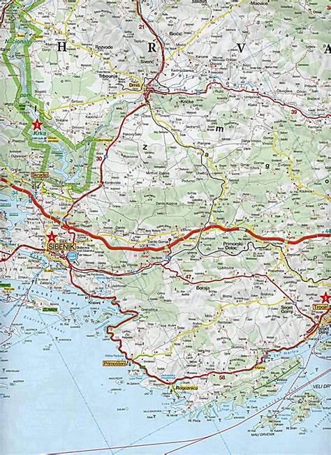 Marco Polo Karte Hr Dalmatien Kroatische Küste 1 200 000 Dalmacija