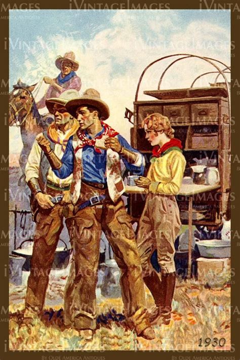 Cowboy Postcard 1930 01 Cowboy Artists Western Artwork Cowboy Art