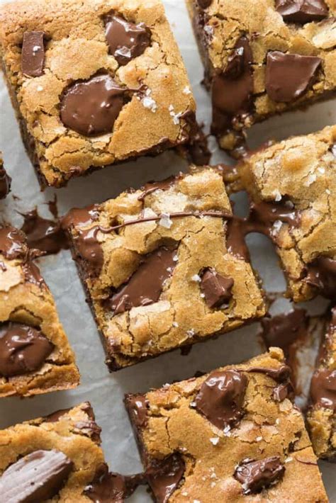 Peanut Butter Chocolate Chip Cookie Bars The Best Recipe The Big